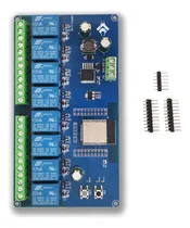 Comprar Módulo De Relé Queenly-esp32 Wifi Blue De 8 Vías Esp32-wroom