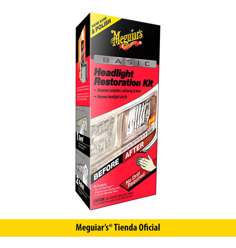 Retaurador De Focos Meguiars Basic Headlight Restoration Kit