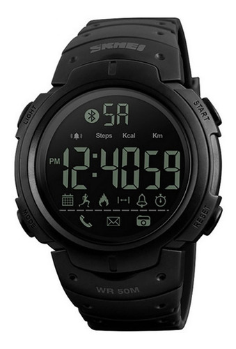 Reloj Bluetooth Smart Watch  Skmei 1301 Negro, Podometro