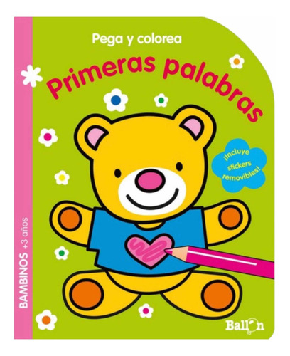 Pega Y Colores Primeras Palabras  Con Stickers