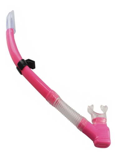 Snorkel Respirador Aero Pro C/ Valvula Seasub Cores Cor Rosa
