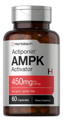 Ampk Activador Metabolismo 450 Mg 60 Caps Horbaach Sabor Sin Sabor