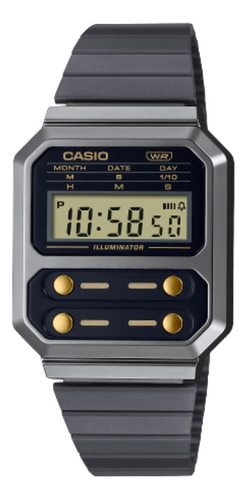 Reloj Casio A-100wegg Retro Vintage Pacman  Iluminator 