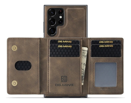 B Funda De Polipiel Tarjeta For Samsung Galaxy S20 S21 S22