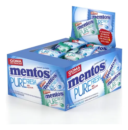 Chiclete Mentos Pure Fresh C/60 - Perfetti