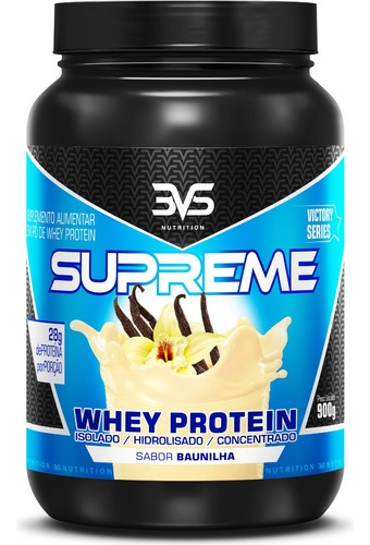 Whey Protein 3w Supreme Com 28g De Proteína Na Dose - 900g