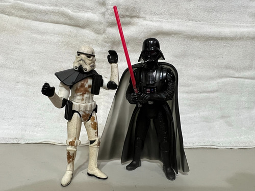 Figuras De Acción, Star Wars, Darth Vader Y Stormtrooper (Usado)