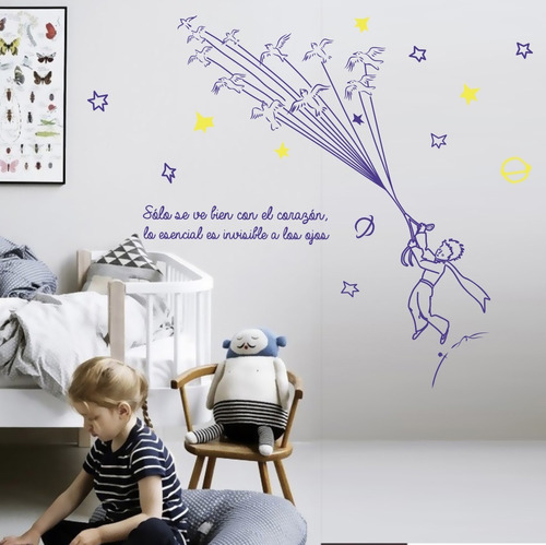 Vinilo Decorativo Vinilovers Le Petit Prince Frase