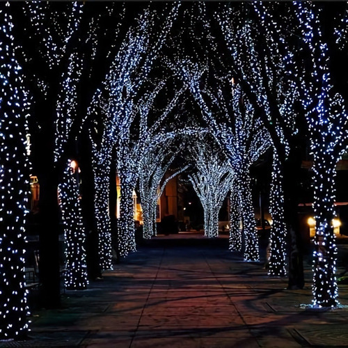 Luces Navideñas Solares Con 200 Bombillos Y 22metros