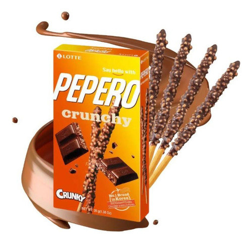 Pepero Crunchy Stick De Galleta Y Chocolate - Origen Corea