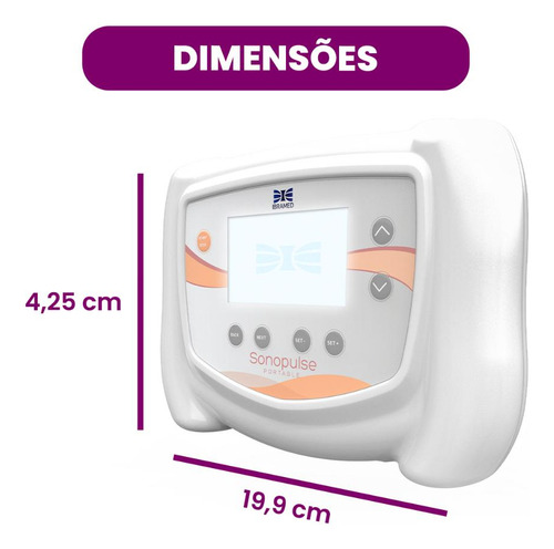 Ultrassom Portátil Sonopulse + Cubeta + Espátula + Gel