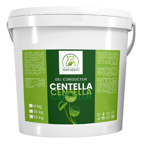  Gel Conductor De Centella Aparatología 10 Kilos