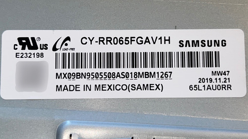 Main Samsung Qn65q60ra Qn65q60raf Bn41-02695a Bn94-14136t (Usado)