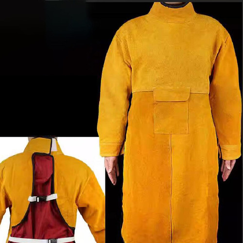 Delantal De Soldadura Con Mangas, Chaqueta De Longitud 85cm