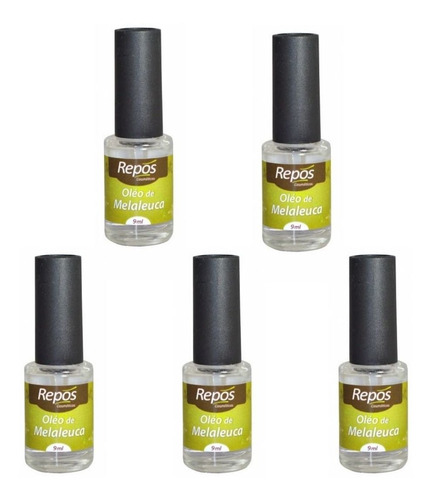 05 Óleo Melaleuca 9ml Contra Fungos Micoses Nas Unhas Repós