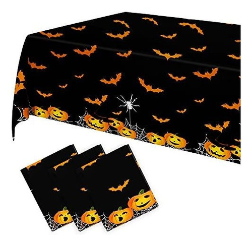 Mantel Con Estam Arañas  3 Paquetes De Mantel De Halloween 