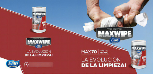 Paño De Limpieza Elite Professional Maxwipe 70 Reutiliza 88