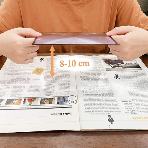 Lupa De Lectura 3x Plana Flexible Ultraliviana Mediana