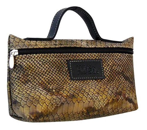 Cosmetiquera Estuche Neceser Dama Mujer H&co. 9187 Color Marrón claro