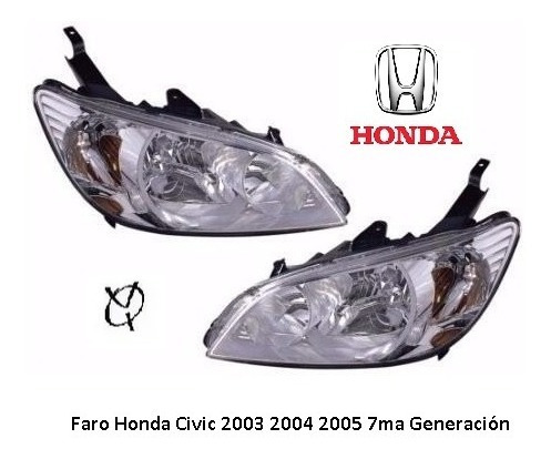 Faro Honda Civic 2003 2004 2005 7ma Generación