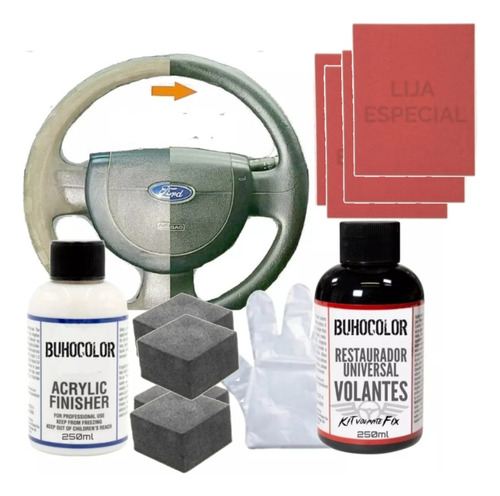 Kit Repara Volante Uso Comercial Detailing Con Instrucciones