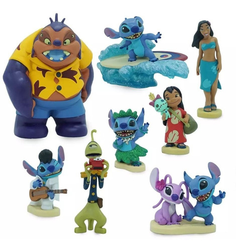 Lilo & Stitch Figuras Set De Disney Para Niñas