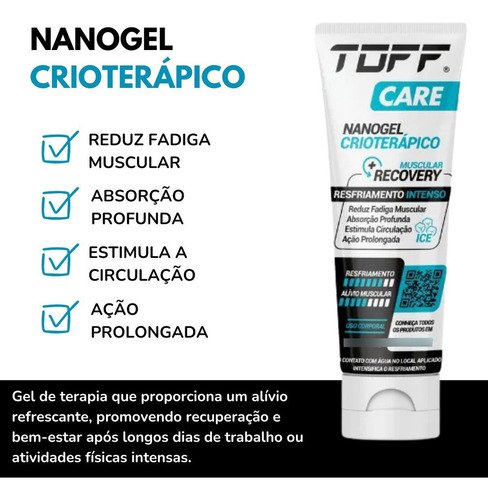 Kit Toff Care Creme Nanotérmico N3 E Nanogel Crioterápico