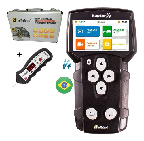 Imagem 1 de 10 de Scanner Kaptor V4 Auto Full 100% Liberado Alfatest + Brinde