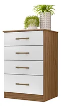 Comprar Cômoda Ms913 4 Gavetas Linha Cômoda Naturale Branco Moval