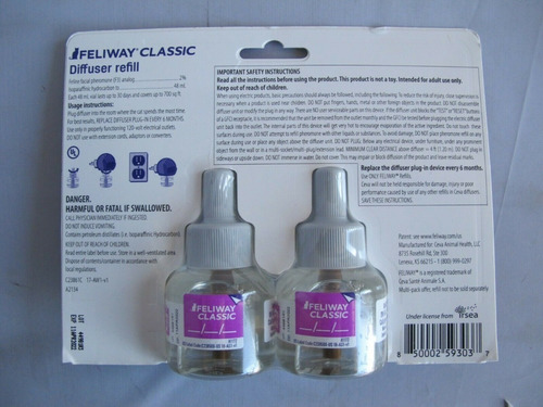 Kit 2 Unidades Refil Feliway Classic Ceva 48ml