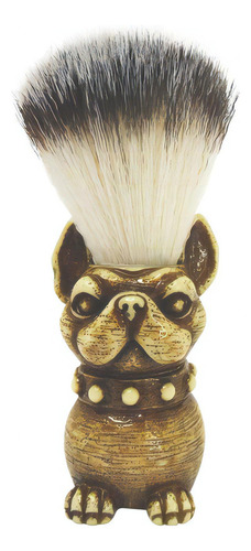 Brocha Bledo De Afeitar Cabello Perro Barbero Peluquero Lobo Color Marrón