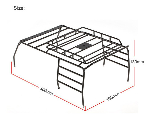 Portaequipajes Portaequipajes Para 1:10 Rc Crawler Climbing
