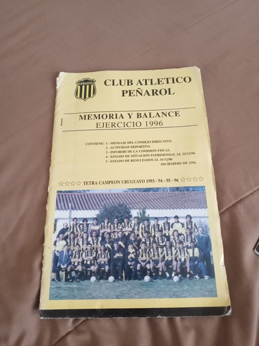 5 Memorias Y Balances De Peñarol.años 1996,97,99,2001.08.