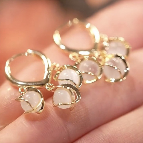 Pendientes De Borla Brillante Con Forma De Ojo De Pino Brill