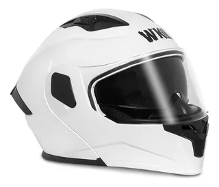 Casco Motocicleta Certificado Dot Abatible Moto Wkl Ch-103 Color Blanco Tamaño del casco L