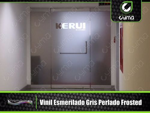 Vinil Esmerilado Frosted Gris Para Vidrios 1.22 X 1.00
