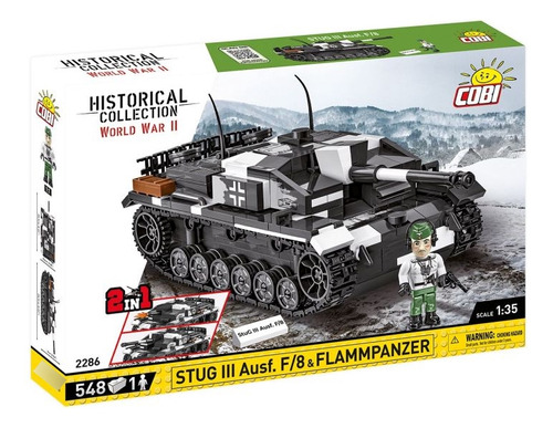 Cobi 2286 Stug Iii Flame Panzer Tanque Bloques Guerra Armar