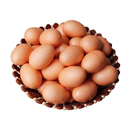Conjunto De 10 Huevos Artificiales Falsos Decoración D...