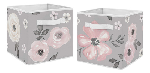 Sweet Jojo Designs Cajas De Almacenamiento Plegables De Tel.