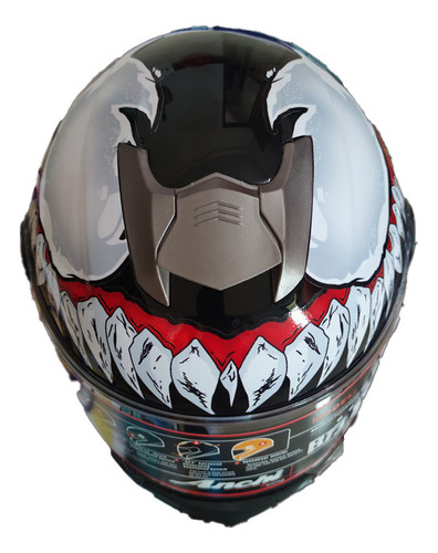 Casco De Moto, Doble Espejo, Casco Completo, Venom