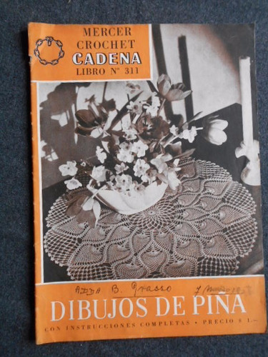 Libro 311 Mercer Crochet Cadena Dibujos De Piña Instruccione