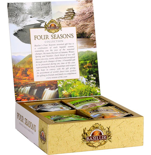 Regalo -caja Te  Four Seasons - Basilur Tea (40s)black&green