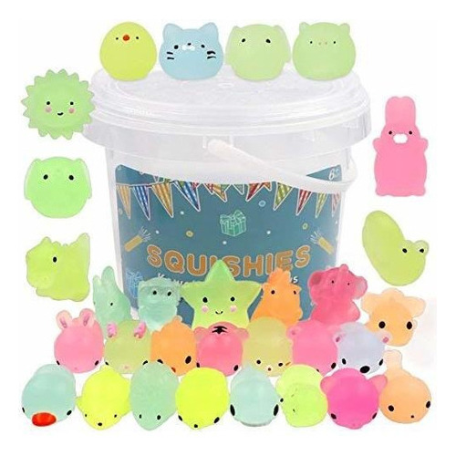 Luminosas  Pokonboy - Paquete De 23 Squishies Mochi Squishy 