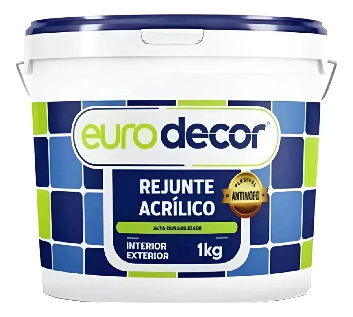 Rejunte Para Construção Eurodecor Rejunte Acrilico 1kg Preto