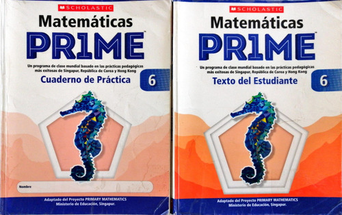 Libro Matemáticas Prime 6 