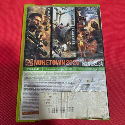 Call Of Duty Black Ops Ii Xbox 360 Original (Usado)