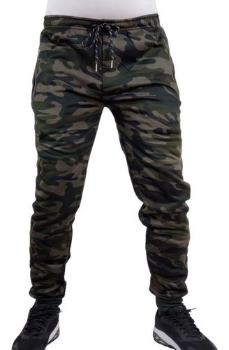 Pantalón Buzo Diseño Militar Hombre Y Mujer Jogger Camuflado