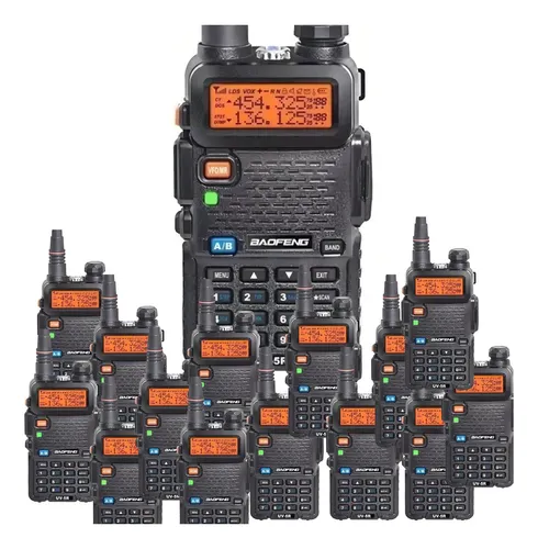 comprar Kit 8 Rádios Comunicadores Ht Dual Band Uhf Vhf Uv-5r