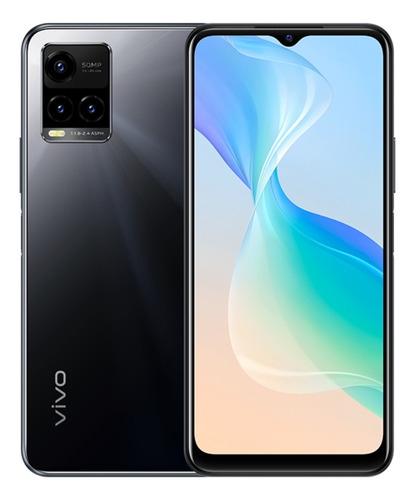 Imagen 1 de 2 de Vivo Y33s Dual SIM 128 GB negro espejo 8 GB RAM