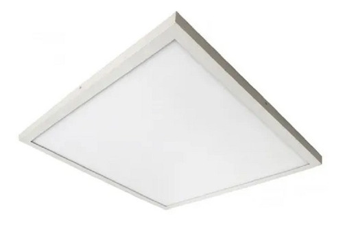 Aplique Panel Plafón Led 36w Cuadrado 45x45 Aluminio Blanco